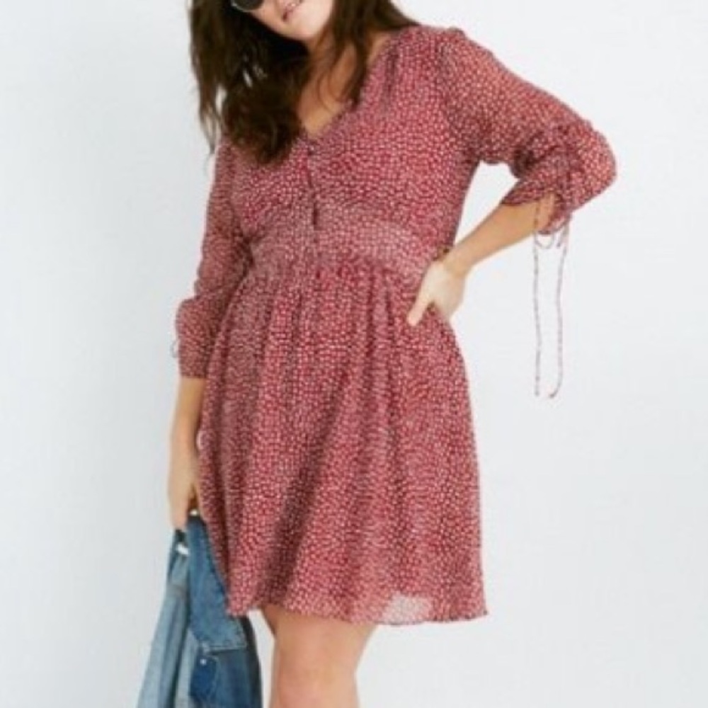 Madewell Starviolet Mini Dress Ditsy Flowers